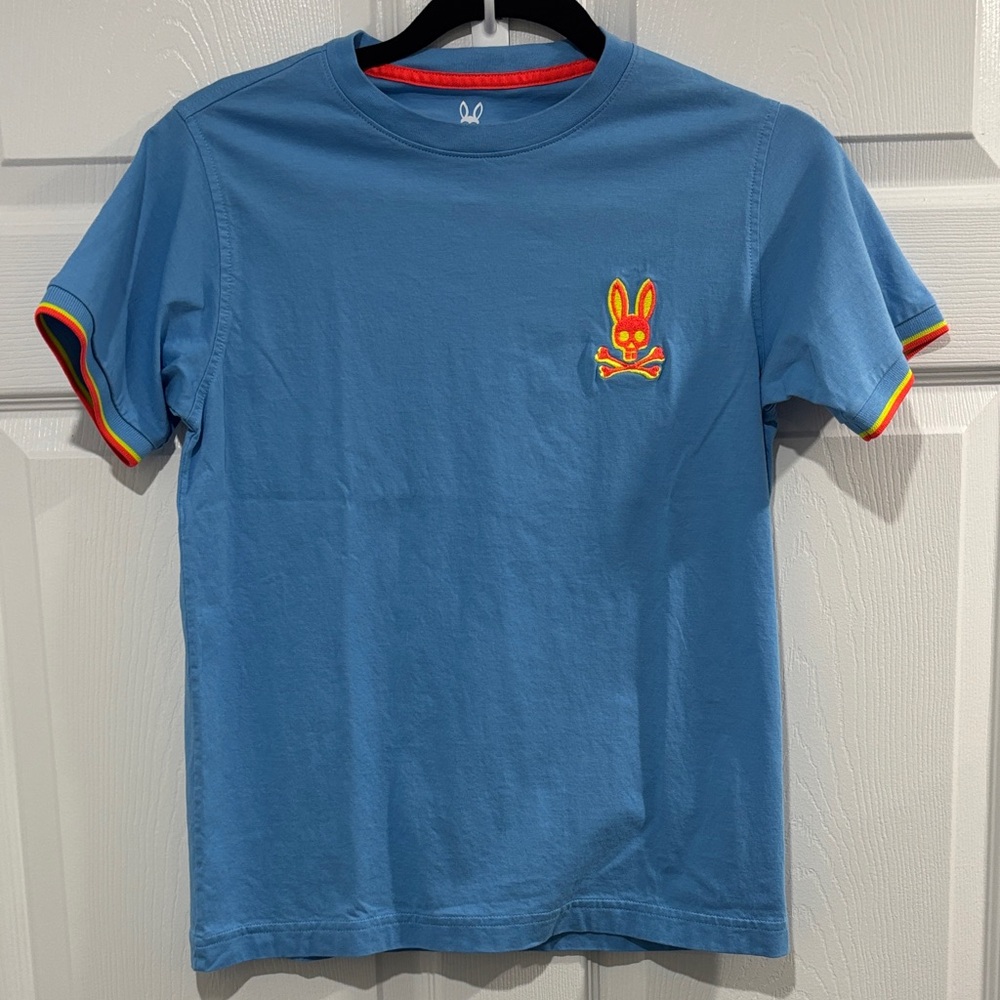 Psycho Bunny Blue Kids Short Sleeve Tee